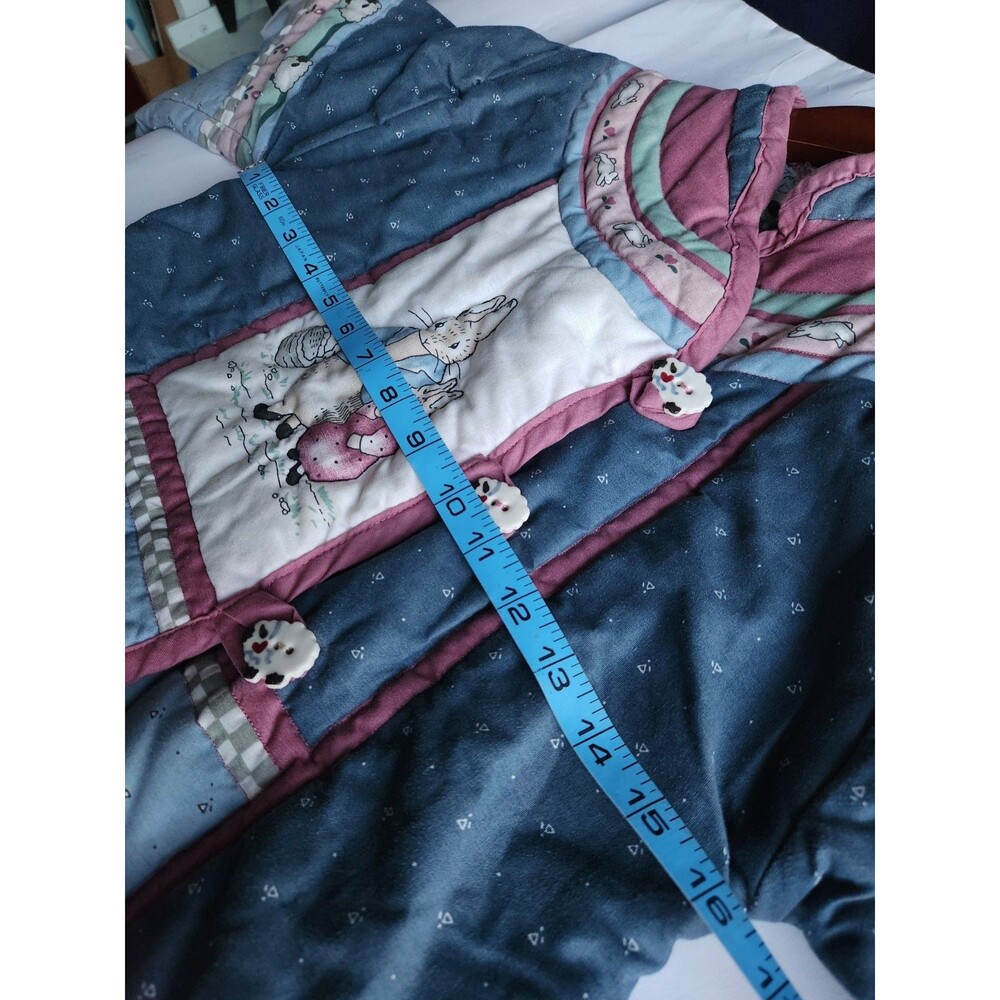 Vintage Daisy Kingdom Beatrix Potter Quilted Jacket | Cottagecore Prairie Kids - Picture 3 of 11